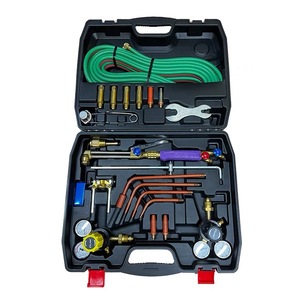 Kit de soplete de corte de soldadura <span class=keywords><strong>Oxygen</strong></span> acetileno Oxy Tote profesional con tanque interruptor doble Chapado en cobre capacidad de corte máxima de 35mm - Product Image 2