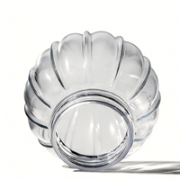 Abat-jour en verre côtelé de style mid-century pour la modification et le remplacement des luminaires d'intérieur d'outre-mer