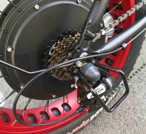 Vélo électrique pliable 1000W avec moteur arrière sans balais, pneus larges, fabrication Changzhou, batterie lithium 13Ah - Product Image 6
