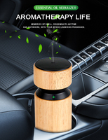 Diffuseur d'arômes électrique sans eau rechargeable en gros Diffuseur d'huiles essentielles pour voiture Diffuseur de parfums d'air en verre USB/batterie US Home Use