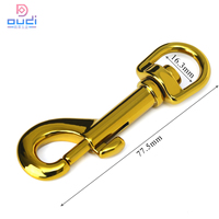 Mousqueton pivotant en zinc moulé sous pression de 13,5 mm, mousqueton à œillet pivotant, mousqueton pour collier de chien, mousqueton à déclenchement pivotant pour chien