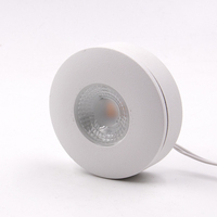 Spot LED miniature moderne en aluminium 3W IP44, dimmable, anti-éblouissement, encastré ou en saillie