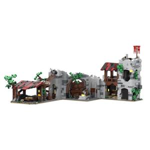 Ensemble de blocs de construction GoldMoc château médiéval MOC-193205 Wolfpack Den maison modulaire blocs de construction briques jouet pour enfants - Product Image 2