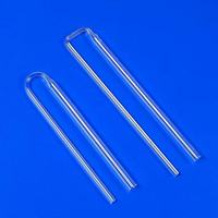 Réchauffeurs optiques en tube de quartz transparent résistant à la corrosion en forme de U personnalisés pour les fours tubulaires de laboratoire