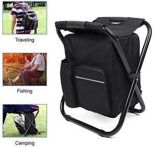 3 in 1 <strong>Cooler</strong> <strong>Backpack</strong>, Foldable Fishing Chair, Portable <strong>Backpack</strong> Chair With Fabric <strong>Cooler</strong> Bag - Product Image 4