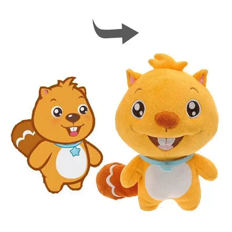 Professional High Quality Plush Customized Stuffed Mascot Company Logo Anime Plush Toys Dolls Pillow Custom 20cm Toy