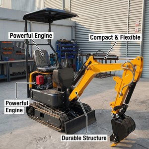 Mini-excavatrice sur chenilles Hanhui, 1 et 2 tonnes, petite <span class=keywords><strong>pelle</strong></span> hydraulique, vente en gros directe usine pour usage commercial - Product Image 2