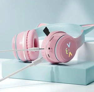 Auriculares con Luz RGB, Auriculares TWS con Cara Sonriente, Auriculares con Degradado de Color, Auriculares Rosas <span class=keywords><strong>para</strong></span> Niñ<span class=keywords><strong>a</strong></span>, Regalo, Compatibles con Cualquier Teléfono - Product Image 6