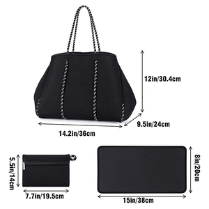 Borse da Spiaggia Personalizzate di Alta Qualità in Neoprene Perforato Impermeabile e Isolante per Donna Estate/Inverno/Primavera - Product Image 2