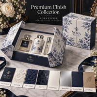 Boîte cadeau personnalisée en carton style livre, double compartiment, estampillée à chaud, pour élégantes faveurs de mariage