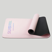 Fabricant mat de yoga pilates écologique, tapis de yoga durables imprimés sur mesure de voyage,