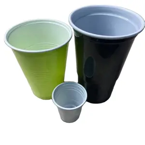 使い捨てパーティー飲料ジュースカップパーティー用カスタムカラープラスチックビールポンカップ425ml 500ml 600ml
