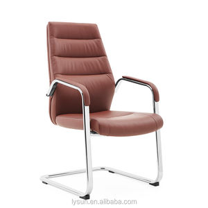 Chaise rotative ergonomique à roulettes pour le bureau de luxe avec design en cuir - Product Image 5