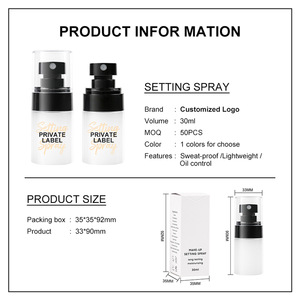SENKA Logo personnalisé cosmétiques anti-transpiration réglage <span class=keywords><strong>Spray</strong></span> brume maquillage fixation Logo personnalisé rosée étanche maquillage réglage <span class=keywords><strong>Spray</strong></span> - Product Image 6