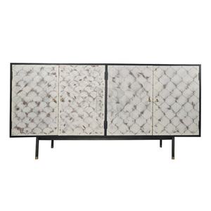 ตู้เก็บของไม้จริงลายเกล็ดปลา ดีไซน์สร้างสรรค์ สำหรับห้องรับประทานอาหาร - Product Image 1