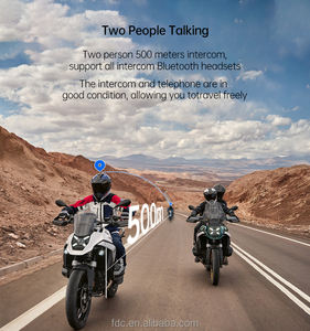 <span class=keywords><strong>FreedConn</strong></span> R3 Pro Headset helm interkom <span class=keywords><strong>Bluetooth</strong></span> nirkabel, Headset helm interkom <span class=keywords><strong>Bluetooth</strong></span> sepeda motor dengan perekam kamera 2K 2-6 pengendara 1000M Model baru - Product Image 2