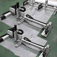 QIGE Mesa deslizante CNC de doble riel lineal con eje XYZ, carrera de 100-1000mm, componente de motor con núcleo de aleación de aluminio, actuador lineal de 1000mm