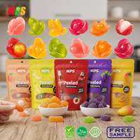 Mps Custom Gummy Fruit Snoep Gelei Zacht Snoep Groothandel Mango Ananas Peelable Gummy Candy