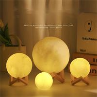 Lampe de chevet minimaliste DIY, lumière lunaire étoilée, décoration d'ambiance créative LED, chambre à coucher, maison, lumière rechargeable par USB, à intensité variable