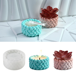 3D spessa corda di canapa a forma di candelabro <span class=keywords><strong>in</strong></span> <span class=keywords><strong>Silicone</strong></span> stampo candela tazza di gesso <span class=keywords><strong>per</strong></span> la conservazione di aromaterapia stampo <span class=keywords><strong>per</strong></span> la decorazione della casa che fa strumento - Product Image 1