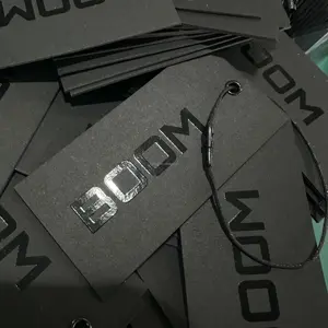 Tags Luxury Custom Logo Clothing Tags Green Card Clothes Label Special Paper Hang Tags T-shirt Jacket Business Recyclable