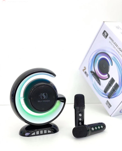 Meilleur <span class=keywords><strong>haut</strong></span>-<span class=keywords><strong>parleur</strong></span> de karaoké portable Bluetooth Lautsprecher avec double microphone, lumière LED en forme de lune avec <span class=keywords><strong>haut</strong></span>-<span class=keywords><strong>parleur</strong></span> Bluetooth - Product Image 1