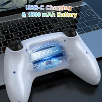 Manette de jeu sans fil OEM de haute qualité BT 5.3 avec connexion 2.4G, volant de jeu à réaction pour iOS, Android, PS5, PC, Steam, Mobile