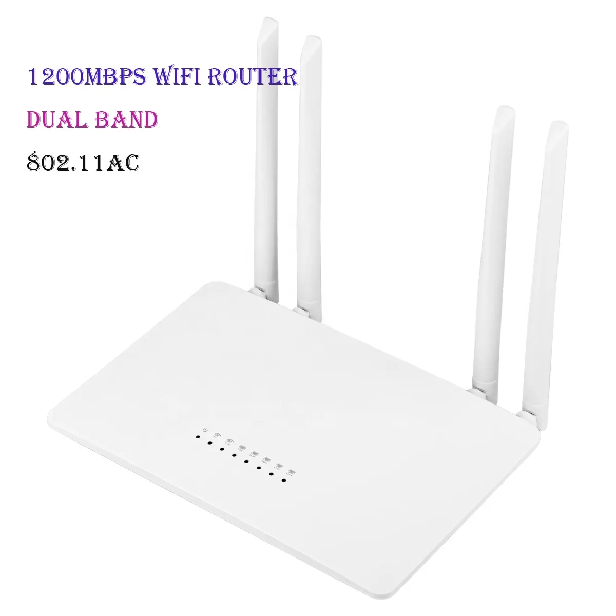 AC 1200Mbps Home wireless router 4*5dBi External Antenna dual band wifi router