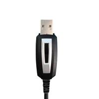 GT13-M 1m Kabel Data Pemrograman USB Walkie Talkie Chip Kompatibilitas Tinggi Logam TPE untuk Radio Dua Arah Motorola Konektor M