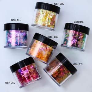 جديد مستحضرات التجميل درجة الحرباء الصباغ قوس قزح الشفق الشفاف لظلال العيون رقائق مجسمة - Product Image 1