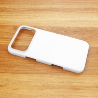 Pour 17 coques de téléphone vierges 3D à sublimation, en matériau PC/PBT enduit 3D, personnalisables DIY, finition brillante, antichoc