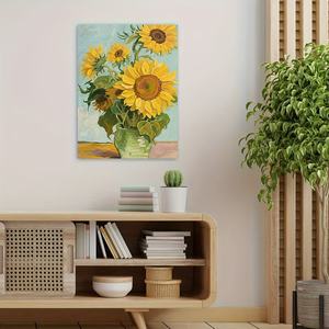 ช่อดอกไม้ดอก<span class=keywords><strong>ทานตะวัน</strong></span>กรอบรูปศิลปะแบบไร้ขอบภาพ<span class=keywords><strong>วาด</strong></span>ตกแต่งสำหรับห้องนั่งเล่นห้องนอน - Product Image 2