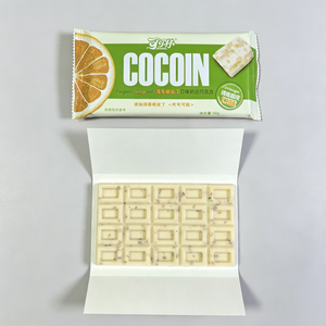 OEM <strong>White</strong> Compound <strong>Chocolate</strong> Bar - Rich <strong>Orange</strong> Flavor with Real Fruit Pulp, Snack <strong>Chocolates</strong> Wholesale for Retail Chain - Product Image 1