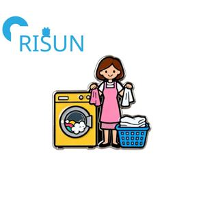 หมุดปักผ้านุ่มสำหรับซักผ้าทำจากผ้าลายลูกเจี๊ยบน่ารักแบบสั่งทำได้ - Product Image 3