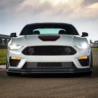 Nouveau Kit Carrosserie de Haute Qualité Style Mach1 pour Mustang 2018-2022 : Lame de Pare-chocs Avant, Diffuseur Arrière, Jupes Latérales, Aérations et Spoiler