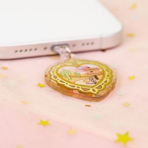 ฝาครอบกันฝุ่นลายการ์ตูนน่ารักสำหรับ iPhone iPad แบบอะคริลิค ป้องกันฝุ่นพอร์ตชาร์จ Type C พร้อมจี้ห้อยตกแต่ง - Product Image 3