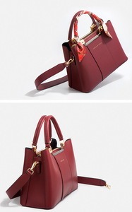 Sac fourre-tout de luxe en cuir PU pour femme, sac à bandoulière, sac à main de créateur personnalisé pour dames - Product Image 5