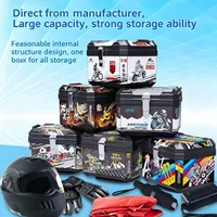 Boîtier arrière de moto étanche 45L Matériau à impact élevé Installation rapide Boîtier arrière de moto étanche