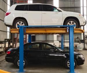 Élévateur de véhicule à quatre poteaux, équipement de stationnement vertical pour garage domestique, solution automobile - Product Image 1
