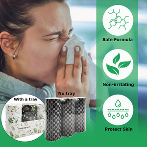 Soporte de pañuelos de bambú para coche de 3 capas, cilindro de lámina de oro a granel para el hogar, portavasos de papel <span class=keywords><strong>facial</strong></span>, caja de recarga, contenedor redondo - Product Image 4