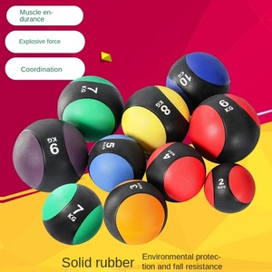 Ballon de médecine en caoutchouc écologique d'approvisionnement direct d'usine pour le Tai Chi des hommes de <span class=keywords><strong>yoga</strong></span> des femmes et les sports de compétition 1-10kg - Product Image 2