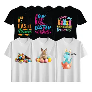 Yetişkinler için fabrika özel baskılı pamuk katı T-Shirt çocuk diriliş festivali tasarım karikatür Logo tment actire kıyafetleri