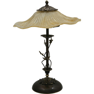 PERUGGIA 2 uds E14 Sobremesa Al.55xD.44cm Lámparas Cristal Cuero - Product Image 1