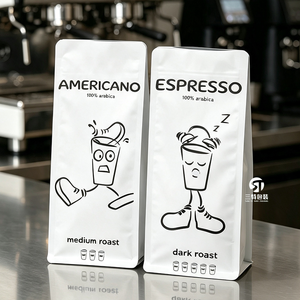 Small MOQ Custom Printed Matte Frosted Eight Side Seal Zipper Pouches With Hang Hole Coffee <b>Bean</b> Tea Nut Snack Packaging <b>Bags</b> - Product Image 3