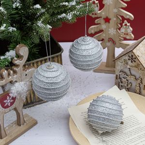 Giáng sinh cây trang trí bóng đồ trang trí 8cm 3pcs bọt treo bóng cho trung tâm mua sắm khách sạn và cửa sổ hiển thị - Product Image 1