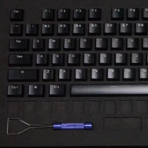Tecla Mecánica de Aluminio Anodizado Negro OEM, Teclas Personalizadas <span class=keywords><strong>para</strong></span> Teclado Mecánico, Mecanizado CNC de Metal, Buena Calidad - Product Image 1