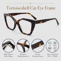 Lunettes YMA8550 en acétate œil de chat géométrique, verres TAC polarisés plats UV400, bord cranté, 5 couleurs, unisexe