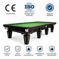 Table de billard de luxe russe sculptée à la main, 12 pieds, en bois massif, avec plateau en ardoise de tournoi, billes de 68 mm, poches en cuir, personnalisable OEM pour club