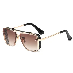 Superhot Eyewear 13161 Fashion Metalen Frame Zonnebril UV400 Mannen Gradiënt Shades Zonnebril