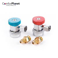 Coupleur rapide R134a haute pression complet pour gaz cvc avec adaptateur M14x1.5-1/4 SAE AC coupleur adaptateur de connecteur rapide